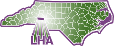 Map showing the location of Lincolnton in North Carolina.